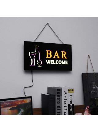 Светодиодная рекламная вывеска Welcome Bar