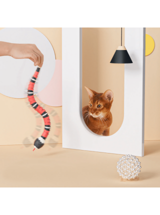 Электронная игрушка змея для кошки