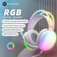 Игровые наушники ONIKUMA X25 с RGB подсветкой